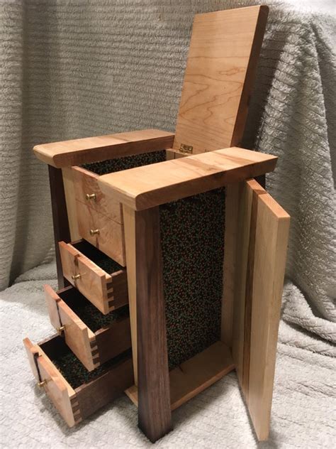 You'll find woodworking plans for workbenches, bookcases, coffee tables, sheds, picnic tables, doghouses, wine racks, chicken coops, home bars, decks, pergolas, gazebos, greenhouses, birdhouses, playhouses, and even treehouses. Another Jewelry Box - by JADobson @ LumberJocks.com ...