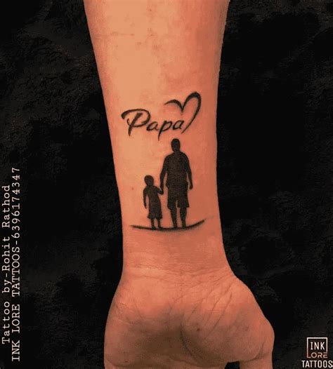 Papa Tattoo Design Images Papa Ink Design Ideas Father Daughter