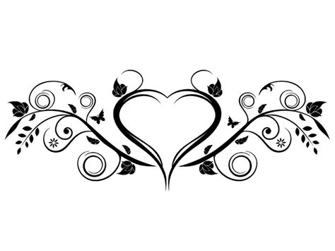 Da sind ihrer phantasie keine grenzen gesetzt! Wandtattoo Herz mit Ranken bei Homesticker.de