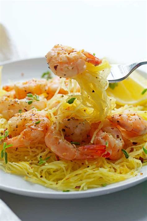 Whether you desire something quick and also very easy, a make ahead dinner suggestion or something to serve on a chilly winter's night, we have the perfect recipe concept for you right here. Light Shrimp Scampi with Spaghetti Squash - Grandbaby Cakes