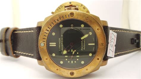 Photo Review Of Replica Panerai Luminor Submersible Bronzo Watch Pam