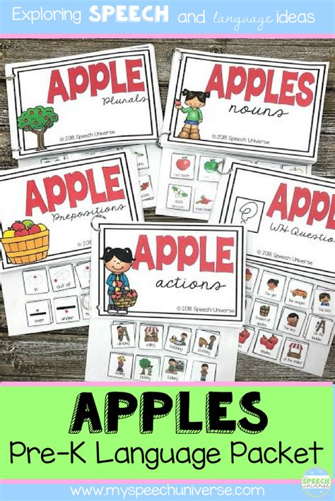The magic of the internet. Preschool Language Theme Packet for Apples | Preschool ...