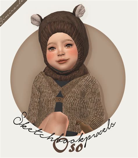 Omg How Cute Little Bear Hat By Simiracle Sims 4 Toddler Sims
