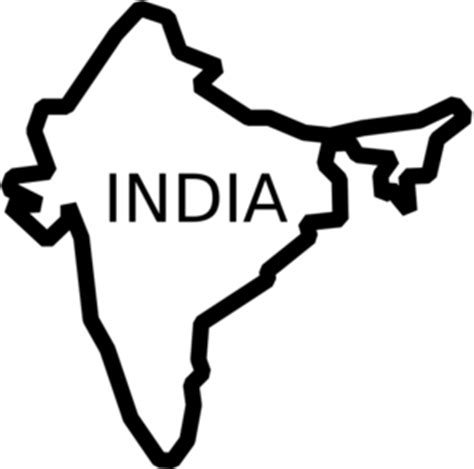 Map Of India Clipart Clipart Best