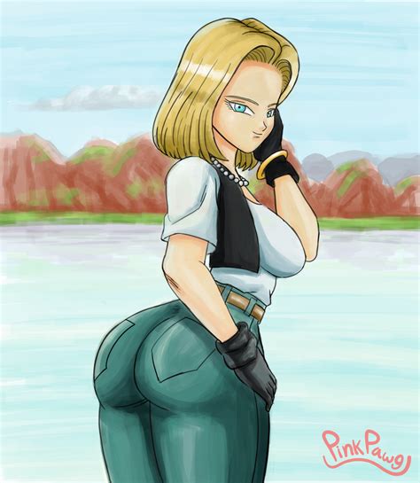 Android 18 Painting By Pinkpawg On Deviantart