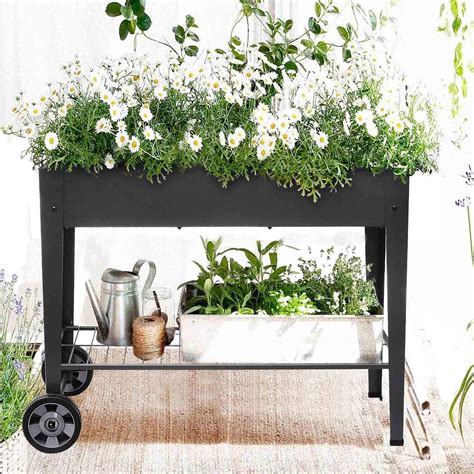 4.7 out of 5 stars. FOYUEE Raised Planter Box with Legs Outdoor Elevated ...