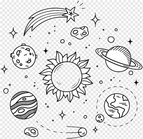 Galaxy Illustration Drawing Doodle Cool Designs Angle White Pencil