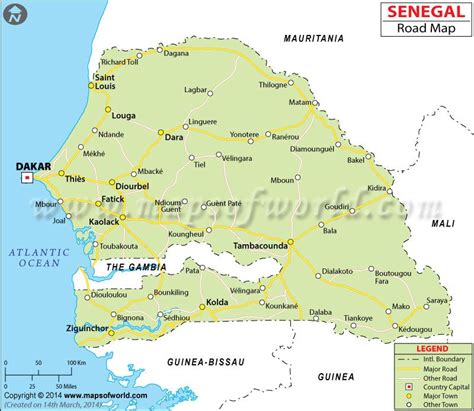 Senegal River In Africa Map My Maps
