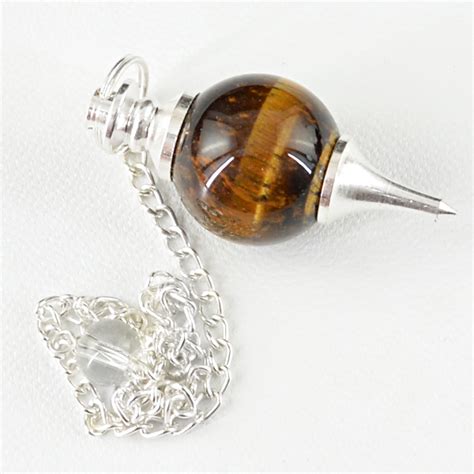 Natural Golden Tiger Eye Healing Pendulum Shubham Jewels Gemstone