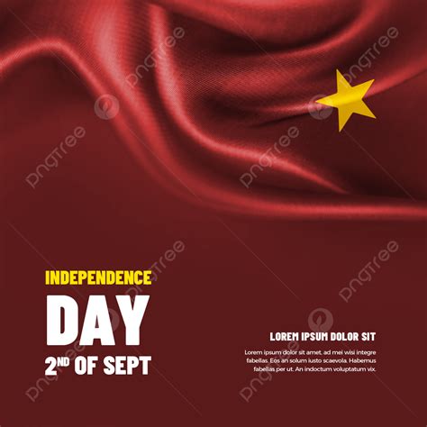 Vietnam National Day Textured Silk Flag Template Template Download On