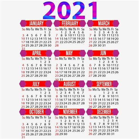 Diseño De Calendario Creativo Del Año 2021 2021 Calendario 2021 Año