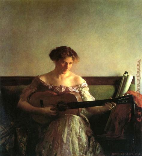 Joseph Decamp The Guitar Player Painting Anysize 50 Off
