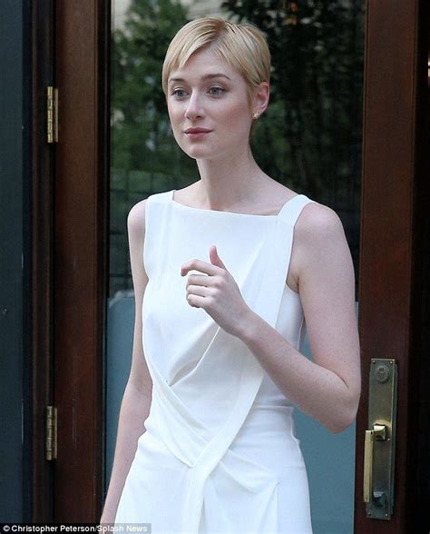 ethereal elizabeth debicki shows off her porcelain skin as she saunters out of her new york