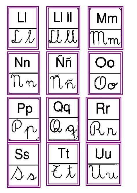 Abecedario Imprenta Y Cursivo Alphabet Cursif Science For Kids