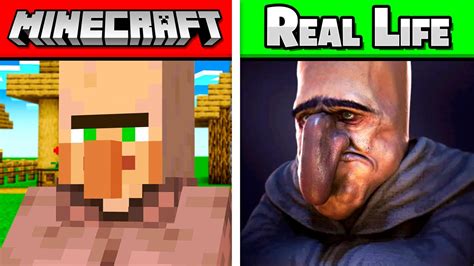 Minecraft But In Real Life Mobs Blocks Items Youtube