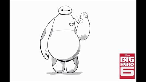 Big Hero 6 How To Draw Baymax From Big Hero 6 Official Disney Uk