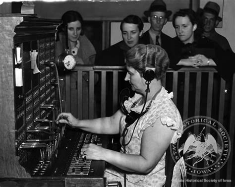 Telephone Operator At Switchboard 1937 Iowa Pbs
