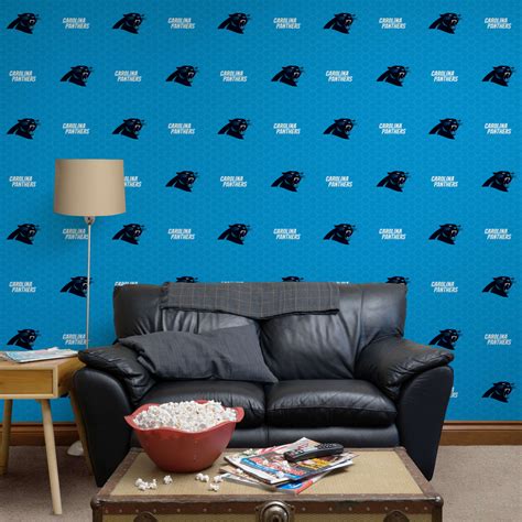 Carolina Panthers Logo Pattern Wallpaper Fathead Official Site