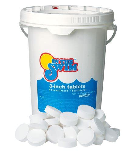 The hardest part is determining the total gallons in the pool. Generic 3 Inch Pool Chlorine Tablets (50 lbs.) | GoSale ...