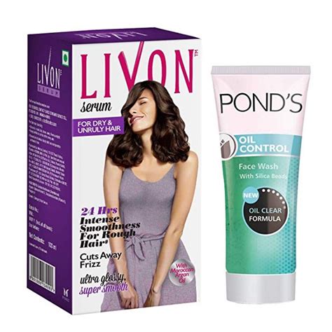 Livon serum gives your hair the perfect, salon. Livon Serum For Dry & Unruly Hair, 100 ml with Free Ponds ...
