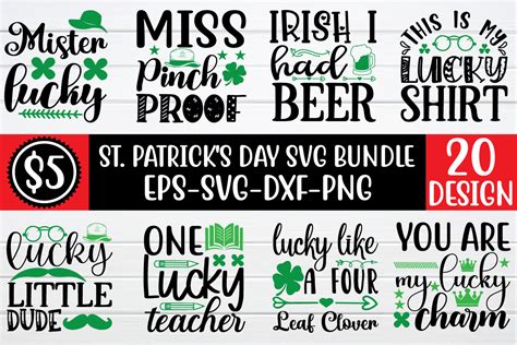 St Patricks Day Svg Bundle Vol 3 By Bdb Graphics