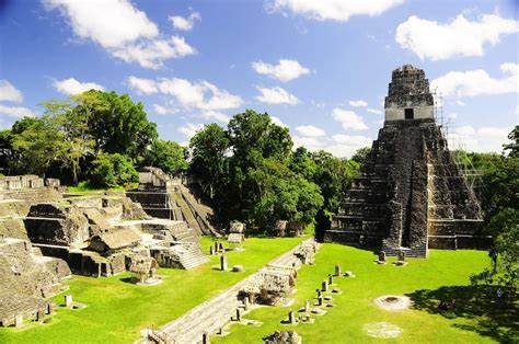 The Mayan City Of Tikal In The Jungles Of Guatemala