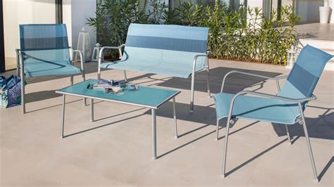 Lit + chaise longue + petite table. Salon de jardin table en verre pas cher - Mailleraye.fr jardin