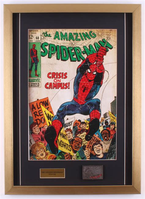 Spider Man 18x25 Custom Framed Comic Book Print Display With Vintage