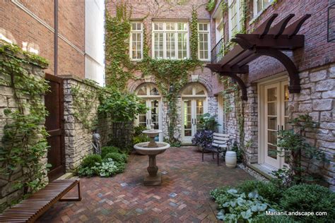 A French Courtyard In Downtown Chicago In The Garden