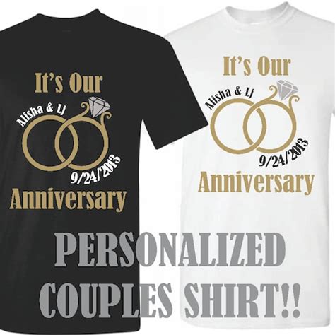 Mr Mrs Anniversary T Married Since Shirts Anniversary Etsy
