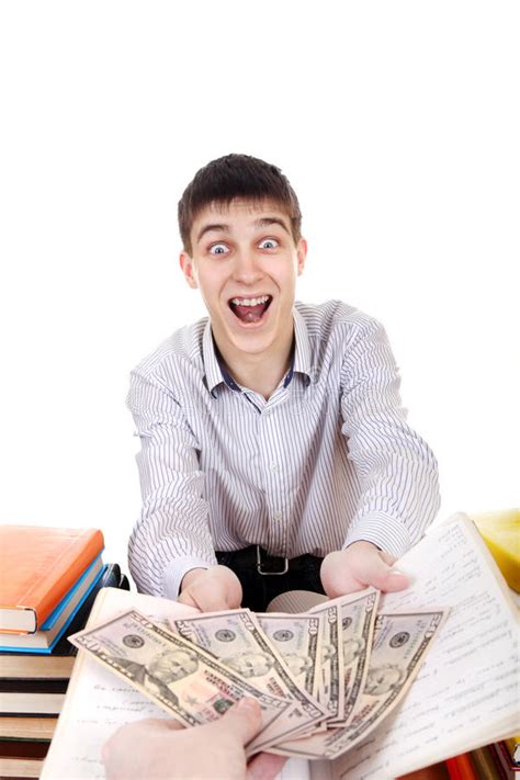 Teenager Get A Money Stock Photo Image Of Delight Cash 40602134