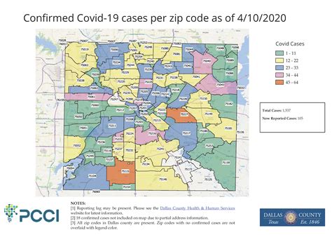 Covid Dallas County Zip Code Map 20200410 Final City Of Duncanville