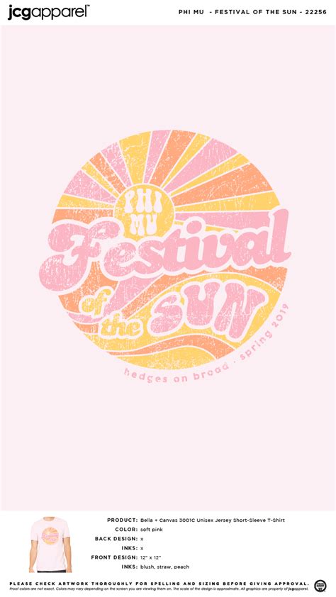 Phi mu is the second oldest female fraternal organization established in the united states it was founded at wesleyan college in macon georgia the org. Phi Mu Festival of the Sun Shirt | Sorority Festival of the Sun | Greek Festival of the Sun # ...