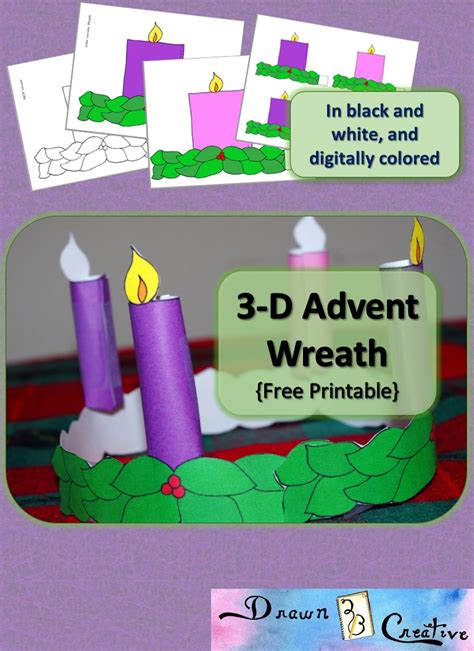 Printable Advent Wreath Craft Printable Word Searches