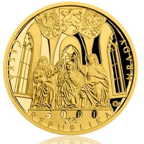 Zlatá mince 5000 Kč Hrady ČNB - Hrad Švihov provedení ...