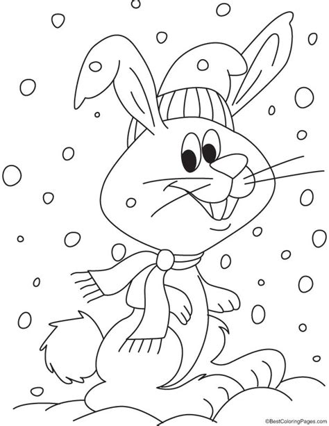 Christmas Rabbit Coloring Page Download Free Christmas Rabbit
