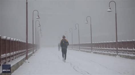 Record Breaking Snowfall Hits Minneapolis Video