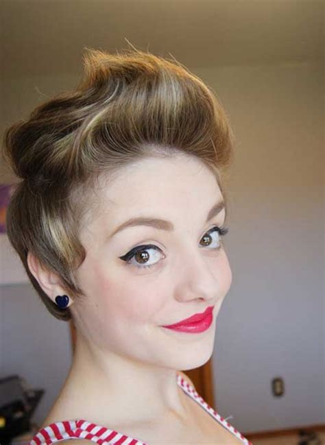 Bring your hair to the front and then sweep thick angled bangs across your face. 20 Cute Girl Short Haircuts