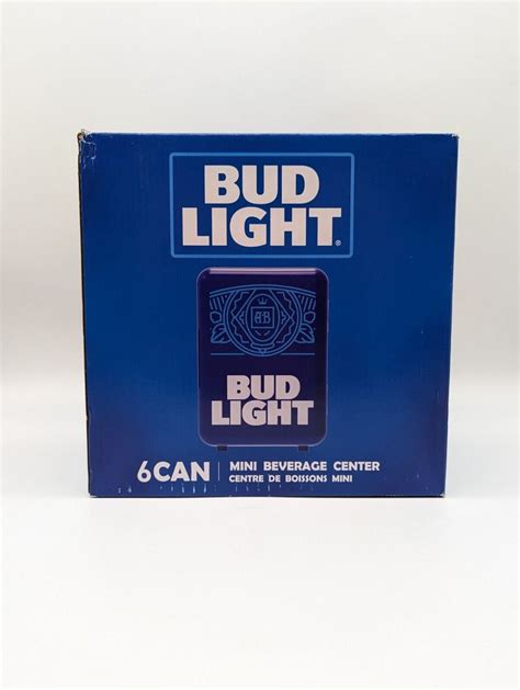 Bud Light Mini Portable Compact Personal Fridge Cooler New In Box
