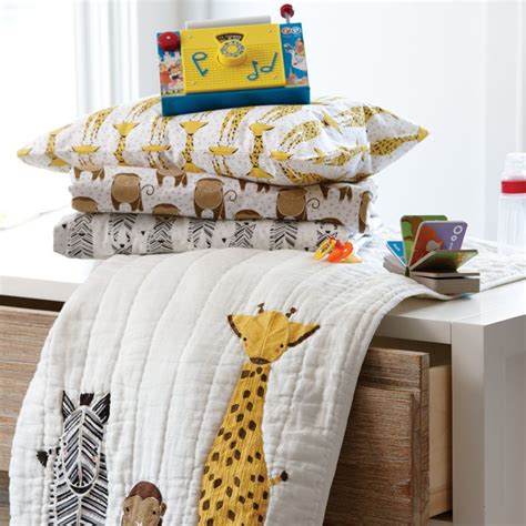 Kidsline baby nursery bedding crib quilt 7 piece set safari 100% cotton. Savanna Safari Crib Bedding | Crate and Barrel | Safari ...