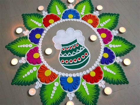 Easy Rangoli Designs For Sankranthi 2020