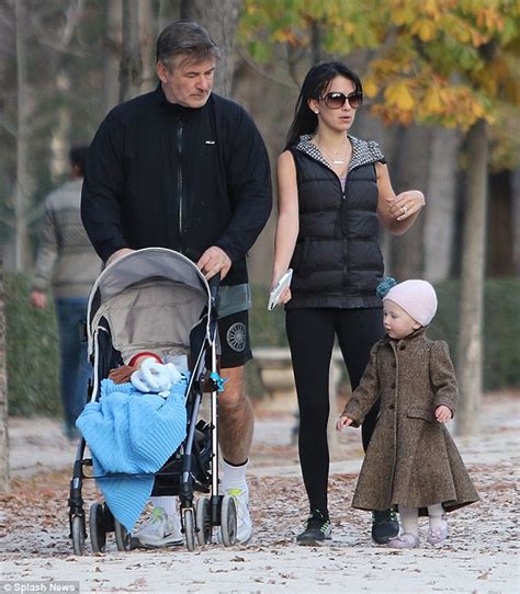 Hilaria Baldwin With Husband Alec And Daughter Carmen In Madrid Daily Mail Online