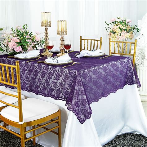 Wedding Linens Inc X Rectangular Lace Table Overlays Lace Tablecloths Lace Table