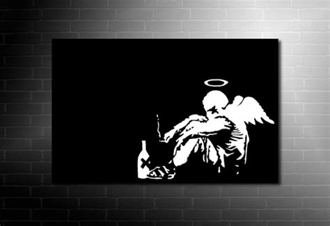 Banksy Canvas Fallen Angel