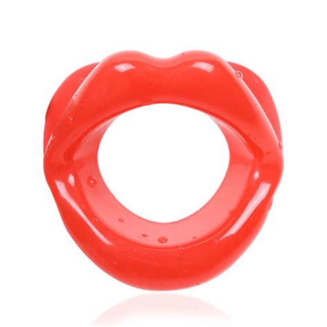 Rubber Open Mouth Gag Bdsm Penis Insert Lip Oral Sex Gag Bondage