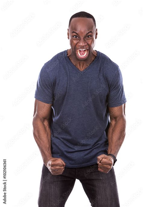 Angry Black Man Stock Photo Adobe Stock