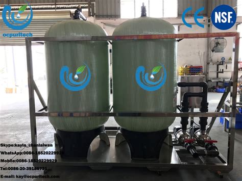 3672 Frp Pressure Tank Vessel Sand And Carbon Filter System 10m3