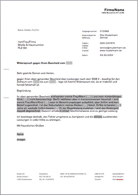 Das bedeutet, innerhalb der hier finden sie ein beispielhaftes muster, welches sie für einen widerspruch gegen das jobcenter und ihren bescheid benutzen können. Widerspruch gegen einen fehlerhaften ALG-II-Bescheid • DE ...