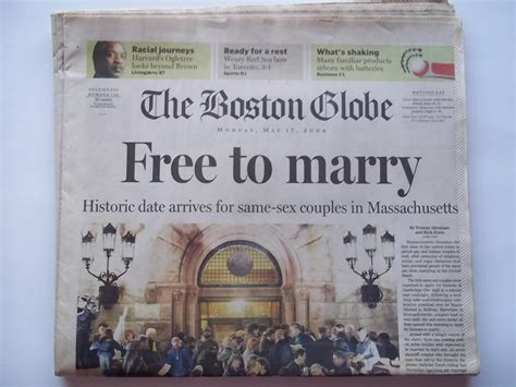 The Boston Globe Monday May 17 2004 Newspaper Headline Free To
