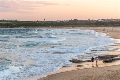 Sunset And Dusk At Maroubra Beach New South Wales